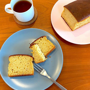 こどものおやつ♪卵・乳を使わない大豆粉のふんわりパウンドケーキ