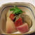 根野菜のかにみそソースかけ
