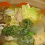 ＊青菜のすいとん＊