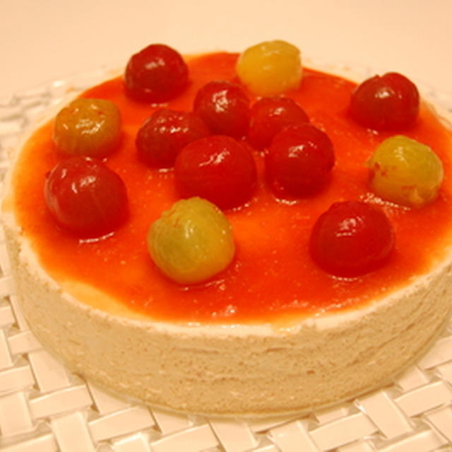 トマトのレアチーズケーキ By よっちさん レシピブログ 料理ブログのレシピ満載