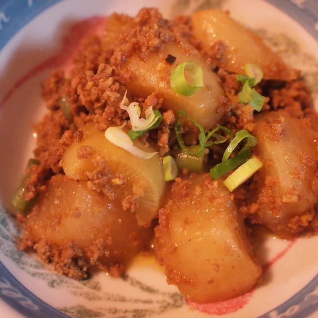 大根のカレーそぼろ煮