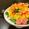 【ちらし寿司ケーキ】　ひな祭りやお祝いに　リング型で簡単！