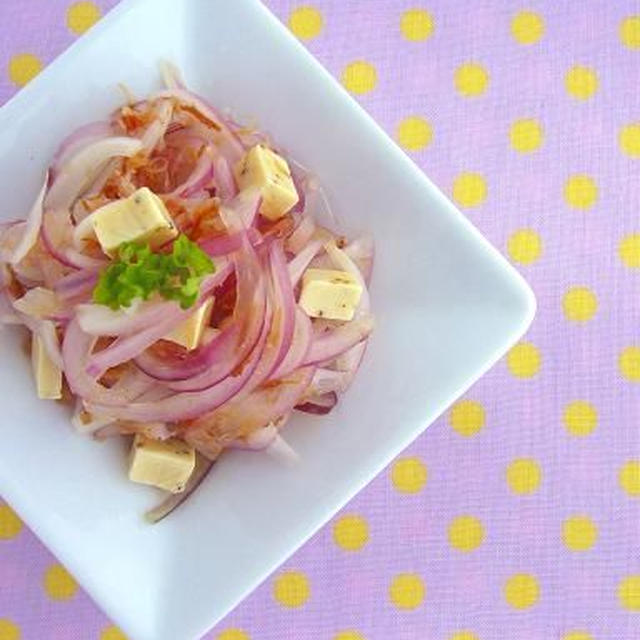 紫玉ねぎのチーズおかか By みぃさん レシピブログ 料理ブログのレシピ満載