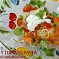 冷製モッツァレッラトマトパスタ