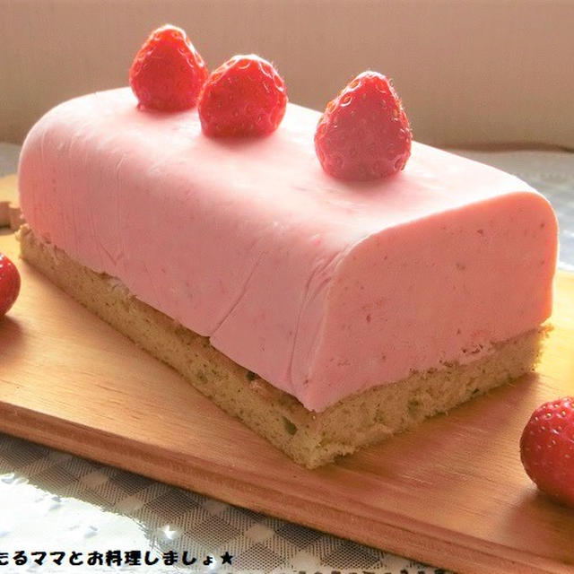 簡単★苺のアイスチーズケーキ