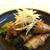 菜の花と生姜の豚肉巻き