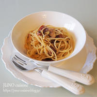 おうちでも作れる本格パスタ☆ドライトマトのアーリオ‐オーリオスパゲッティ☆