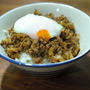 牛挽肉の温玉丼