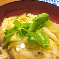 ☆miwabiまぐろ花削り☆筍としめじのお吸い物♪