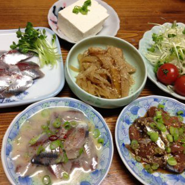 釣り立て鰯で鰯三昧。盛岡冷麺