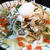 生山葵ドレッシングでサラダ蕎麦~豚しゃぶ＆温玉のせ。