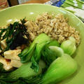 ランチの残りでリメイク豆腐料理 ～ 青梗菜の温菜