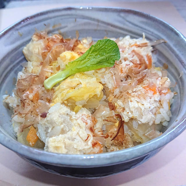 白菜と鶏ミンチのリメイク雑炊５分で簡単 By おなかがぺこりんさん レシピブログ 料理ブログのレシピ満載