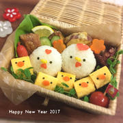 干支☆酉年☆簡単♩お正月弁当♫キャラ弁