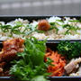 今日のお弁当　－チキン竜田の焦がし葱醤油弁当－