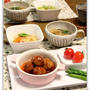 肉だんごのとろりん甘酢あん*中華ごはん