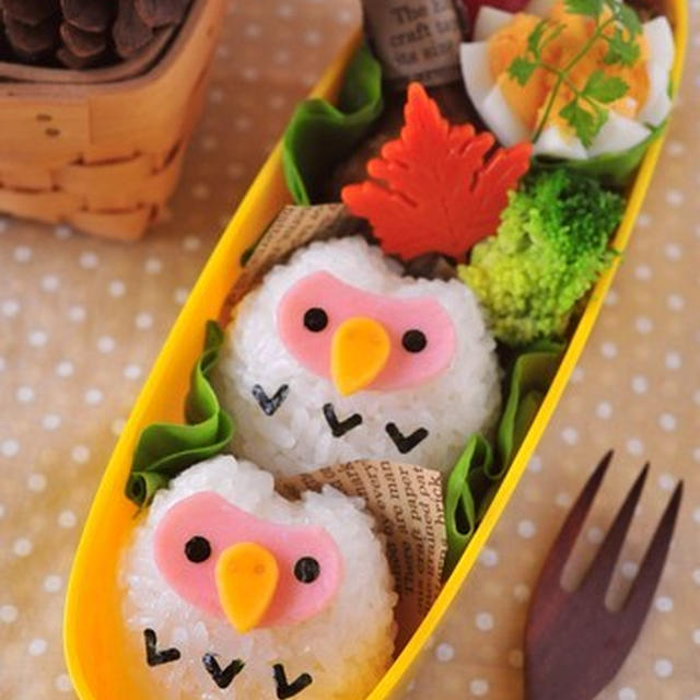 白フクロウのお弁当