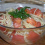 トマトとしらすの冷製パスタ