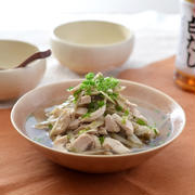 鶏ごぼうの白だしさっと煮