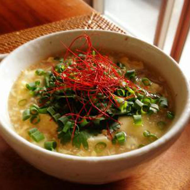 胃袋に優しい 卵と豆腐の中華風スープ By Momocoroさん レシピブログ 料理ブログのレシピ満載