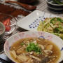 麺つゆで ぶりときのこのみぞれ煮。