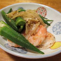 【旨魚料理】海老とオクラの生姜炒め