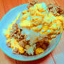 【簡単】懐かしの味☆とろ〜り半熟たまごのそぼろ丼#簡単 #お弁当 #丼 #七夕