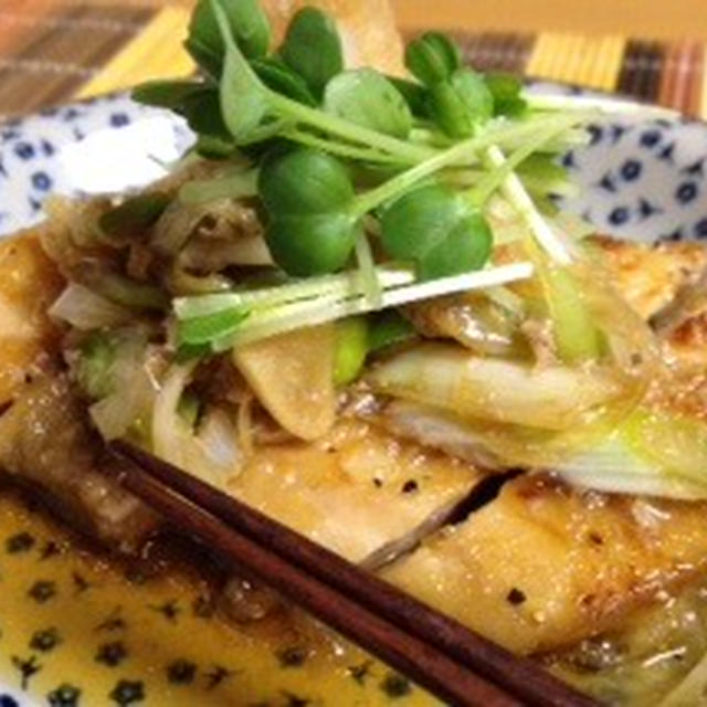 ご飯がすすむ！　まぐろステーキ☆～香味醤油ソース～