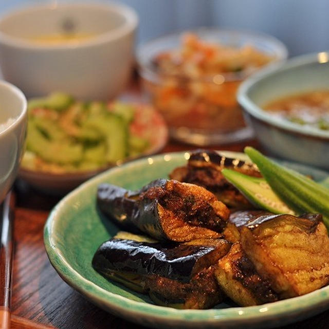 茄子のはさみ揚げ