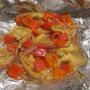 カレー味の鶏肉の包み焼き　　　　　　　1・8・2011