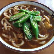 おくらカレーうどん