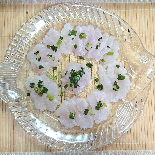 釣った超高級魚アラ クエのお刺身 By おなかがぺこりんさん レシピブログ 料理ブログのレシピ満載