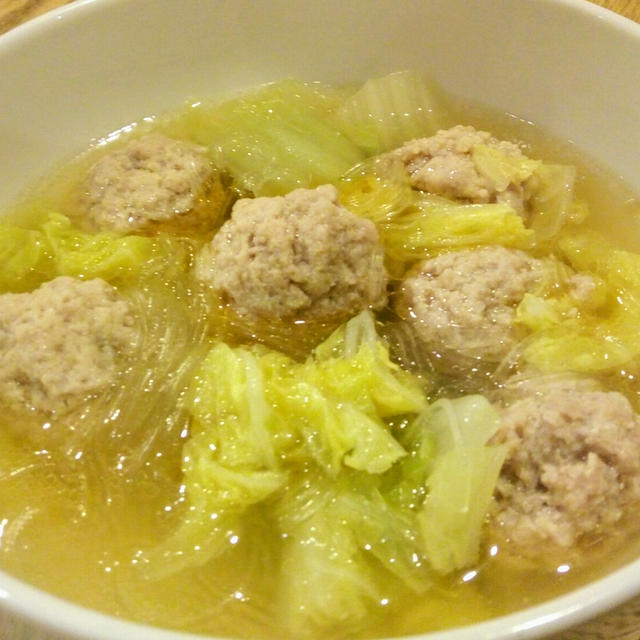やわらか肉団子と白菜のスープ By カシューナッツさん レシピブログ 料理ブログのレシピ満載