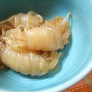 結び糸こんにゃくの煮付け