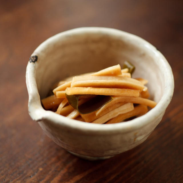 [EAT]大根の皮の醤油漬け