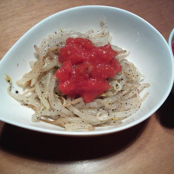 かけトマトでナムルを美味しく♪