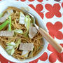 塩チャーシューと白菜のパスタ