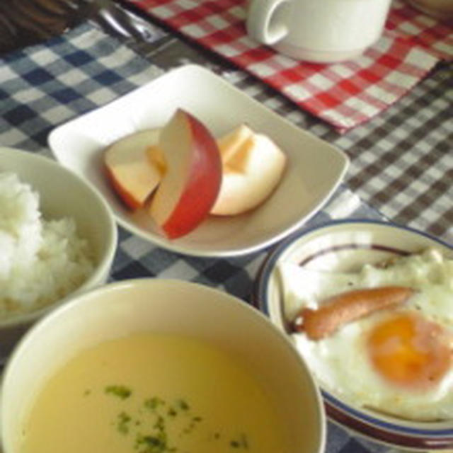 朝でも食べられる！かぼちゃのスープ♪とこの時季限定のー(*^▽^*)