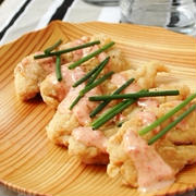 ささみの棒竜田揚げ～梅マヨソース～