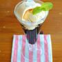 クラッシュコーヒーゼリーのコーヒーフロート風 ☆