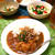 辛口チキンカレーに舞茸とピーマントッピング。