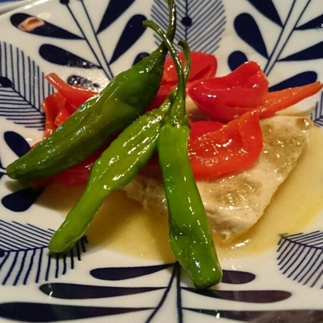 夏野菜とカジキマグロのレモンソテー。