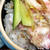 土鍋の蓋を開けたら華やかな蟹たっぷり鮨丼