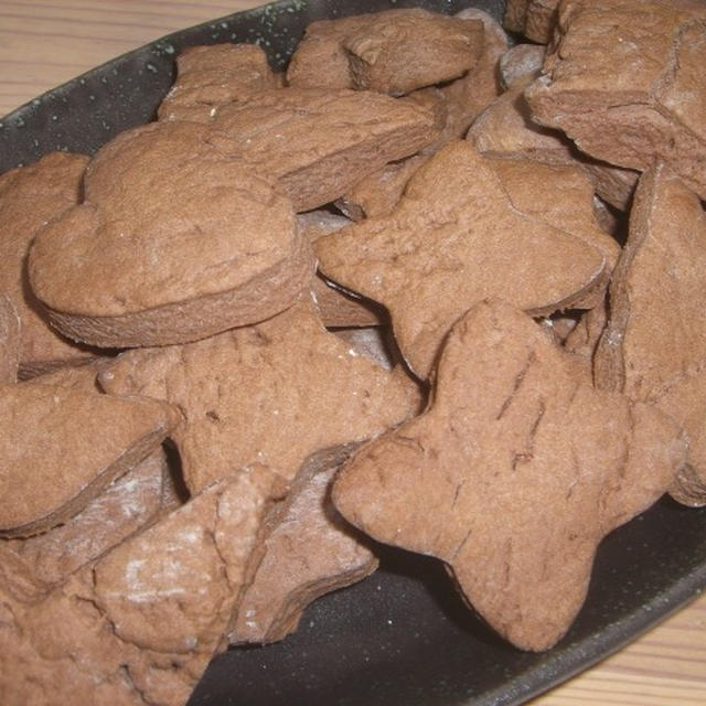 ココアの型抜きクッキー