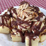 チョコバナナのパフケーキ
