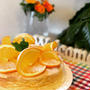 オレンジ香るふんわりシュワシュワのスフレチーズケーキできました!!
