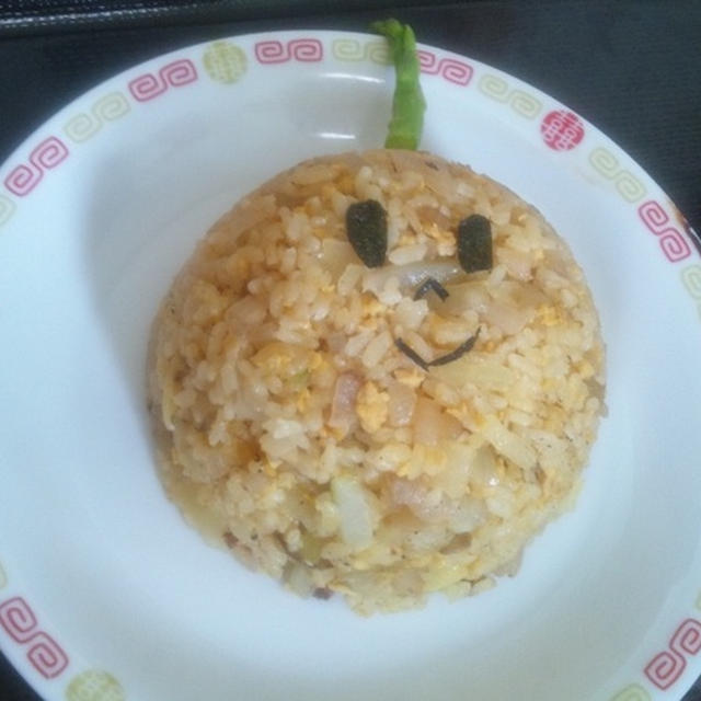 キビタンの玉子と沢庵のチャーハン
