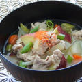 Japanese Dish♪ Pork Miso Soup with Vegetables♪