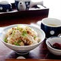 牛丼の具で・・長芋の炊き込みごはん＆簡単おべんと♪