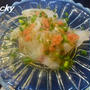 白身魚のカルパッチョ 和風味(柚子胡椒と明太子)
